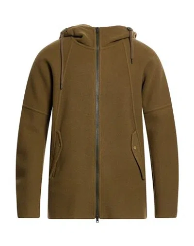 Herno Resort Man Jacket Khaki Size 38 Virgin Wool, Polyamide In Brown