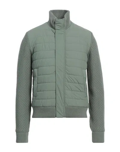 Herno Resort Man Jacket Sage Green Size 36 Polyamide, Elastane, Virgin Wool