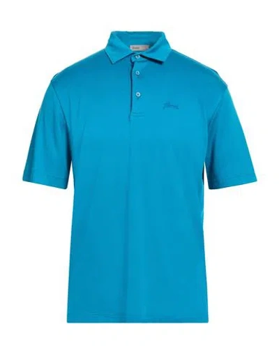 Herno Resort Man Polo Shirt Deep Teal Size 40 Cotton In Blue