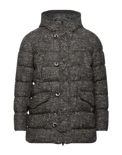 Herno Resort Man Puffer Brown Size 44 Wool, Alpaca Wool, Polyamide