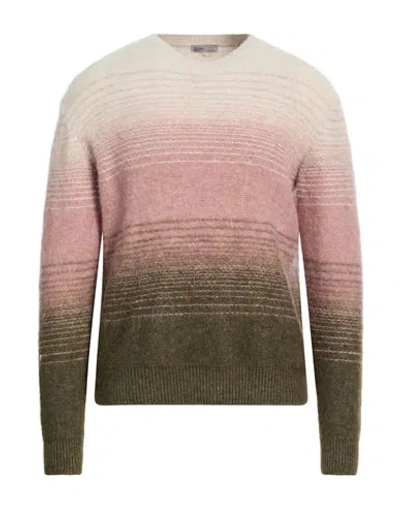 Herno Resort Man Sweater Antique Rose Size 46 Polyamide, Alpaca Wool, Elastane In Pink