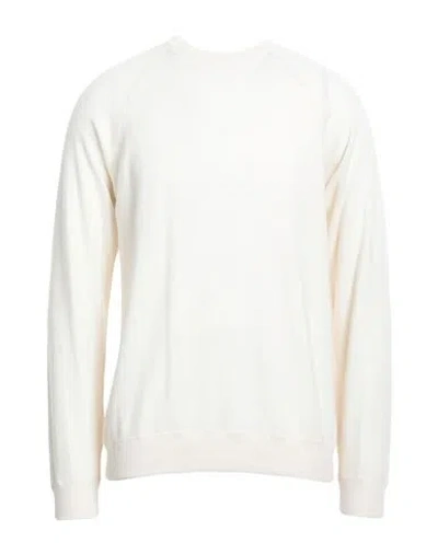 Herno Resort Man Sweater Ivory Size 36 Cashmere In White
