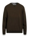 Herno Resort Man Sweatshirt Military Green Size 42 Cotton In Green