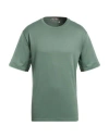Herno Resort Man T-shirt Sage Green Size 44 Cotton, Polyamide, Elastane In Green