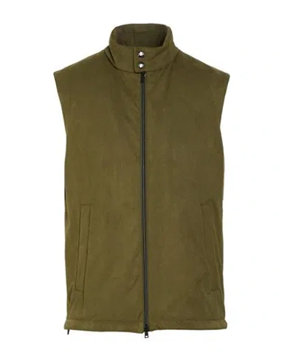 Herno Resort Man Vest Military Green Size 40 Polyester, Elastane, Polyurethane Coated