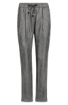 Herno Resort Metallic Corduroy Pants In Gray