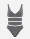 Herno ライクラ Resort ワンピーススイムスーツ In Light Grey