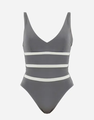 Herno ライクラ Resort ワンピーススイムスーツ In Light Grey
