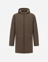 Herno Resort Parka In Travel Nylon Ponente In Brown