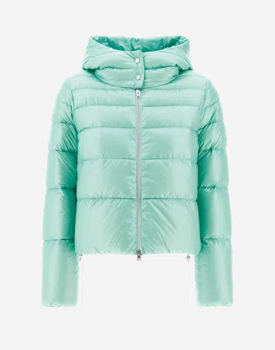 Herno Resort Bomber Jacket In Nylon Ultralight In Green