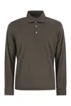 Herno Men Resort Polo Shirt In Soft Wool Knit In Gray