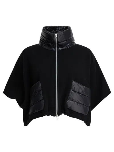 Herno "resort" Poncho In Black