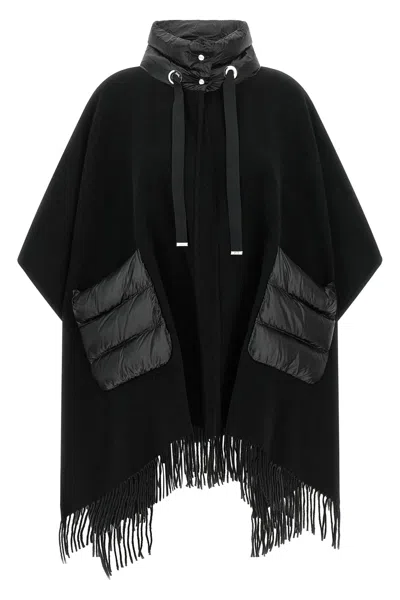 Herno 'resort' Poncho In Black