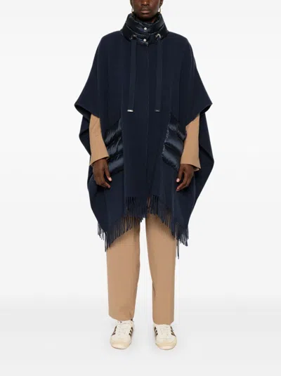 Herno Resort Poncho In Black