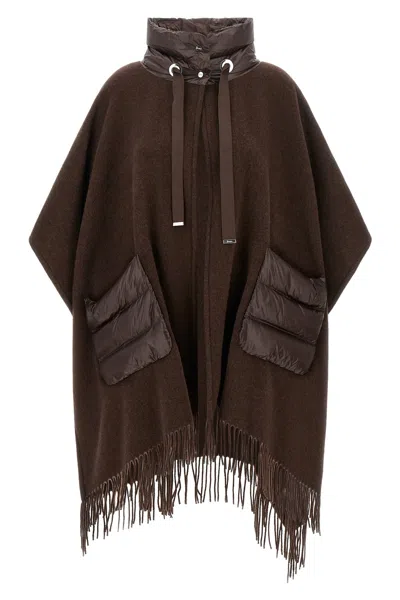 Herno 'resort' Poncho In Brown
