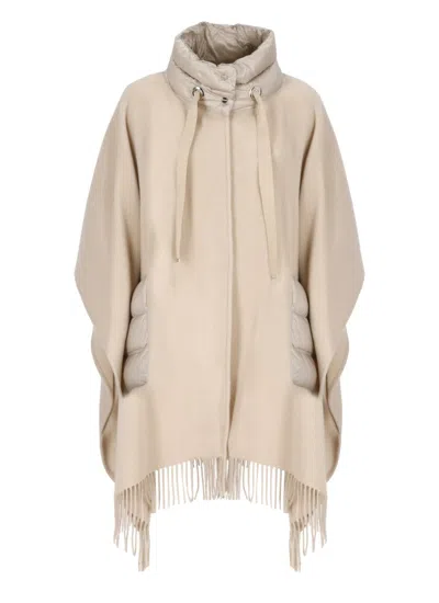 Herno Resort Poncho In Multi