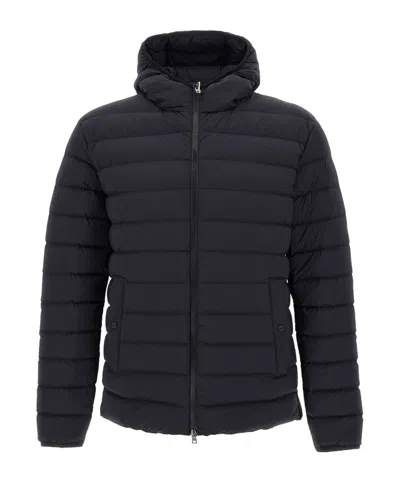 HERNO HERNO HOODED QUILTED ZIP-UP DOWN JACKET