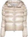 Herno Padded And Quilted Down Jacket In Neutrals