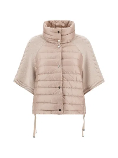 Herno Resort Quilted Cable-knit Jacket In Neutral