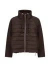 Herno Resort Quilted Drawstring-collar Jacket In Brown