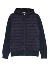 Herno Resort Quilted-hooded Jacket In Blue