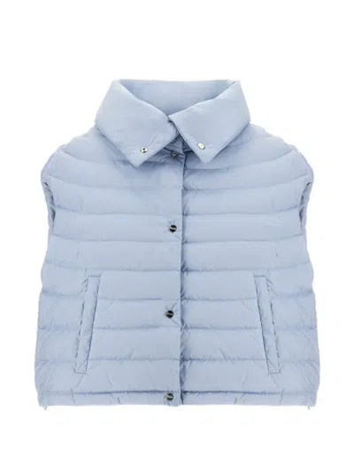Herno Resort Quilted Padded Gilet In Blue