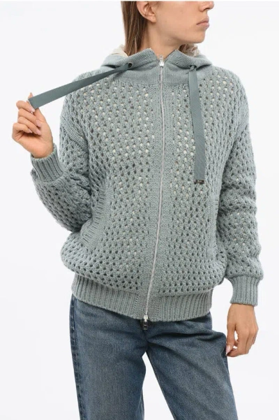 Herno Resort Reversible Pullover With Nylon Lining In Gray