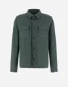 Herno Resort Shirt In Cashmere Silk In Sage