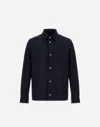 Herno Button-fastening Patch-pocket Shirt Jacket In Blue