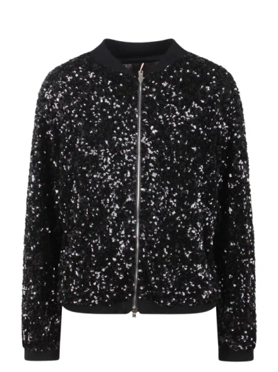 HERNO HERNO RESORT SHINY EXPRESSION BOMBER JACKET