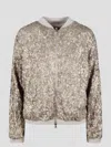 HERNO RESORT SHINY EXPRESSION BOMBER JACKET