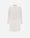 Herno Resort Shirt In Check Linen In White