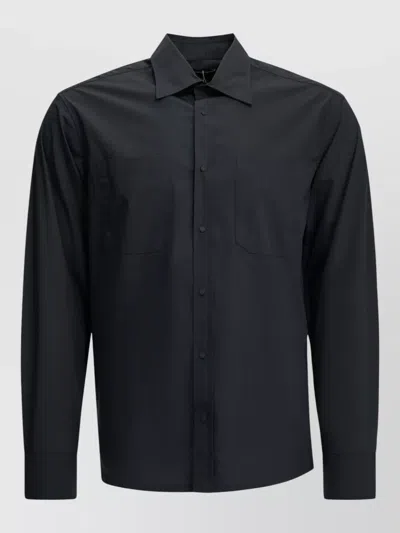 Herno Resort Shirt Long Sleeves Straight Cut Pockets In Multi