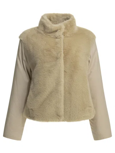 Herno "resort" Short Coat In Brown