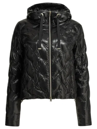 Herno "resort" Short Down Jacket In Black