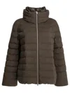 Herno "resort" Short Down Jacket In Brown