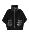 Herno Resort Short-sleeve Poncho In Black
