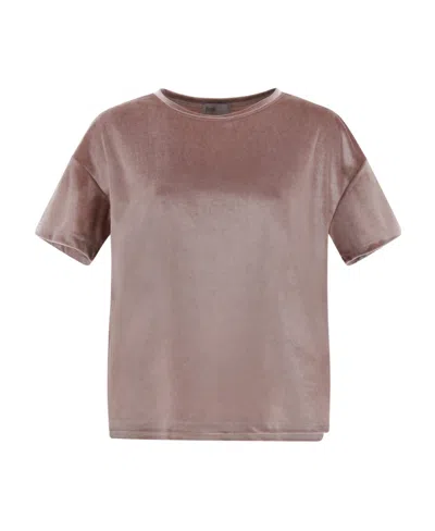 Herno Resort Short-sleeved T-shirt In Nude