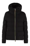 Herno Resort Silk And Cashmere Down Jacket In Black