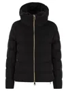 Herno Resort Silk And Cashmere Down Jacket In Black