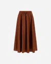 Herno Resort Skirt In Cotton Spike Print