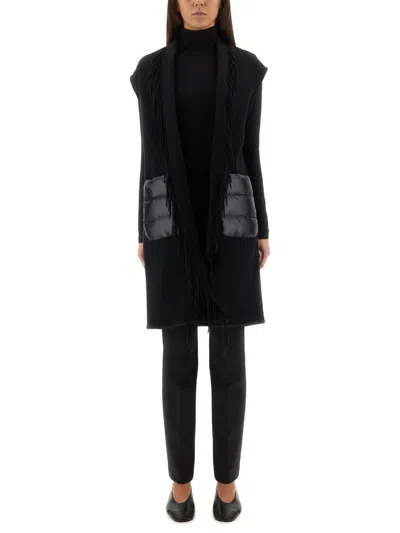 Herno Long Waist Coat In Black