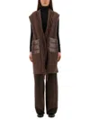 Herno Resort Sleeve Made Of Warmy And Ultralight Nylon In Brown