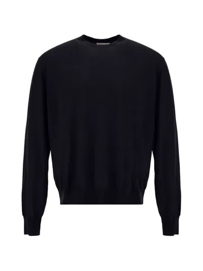 Herno Resort Stocking-stitch Sweater In Blue