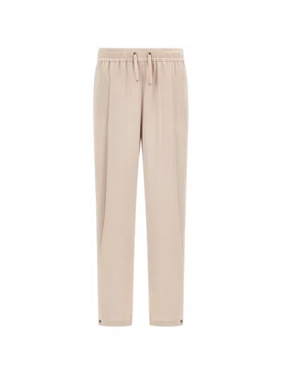 Herno Resort Pleated Track Pants In Brown
