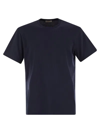 HERNO RESORT T-SHIRT IN COTTON AND LIGHT STRETCH NYLON