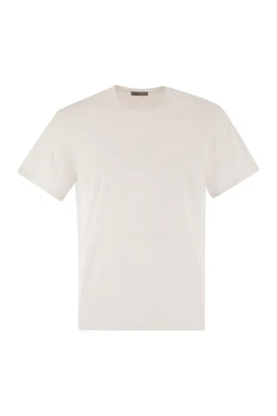 HERNO HERNO RESORT T-SHIRT IN COTTON AND LIGHT STRETCH NYLON