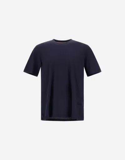 HERNO RESORT T-SHIRT IN COTTON SILK JERSEY