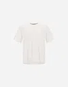Herno Men Resort T-shirt In Cotton And Light Stretch Nylon In White