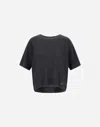 Herno Resort T-shirt In Light Cashmere Knit In Black